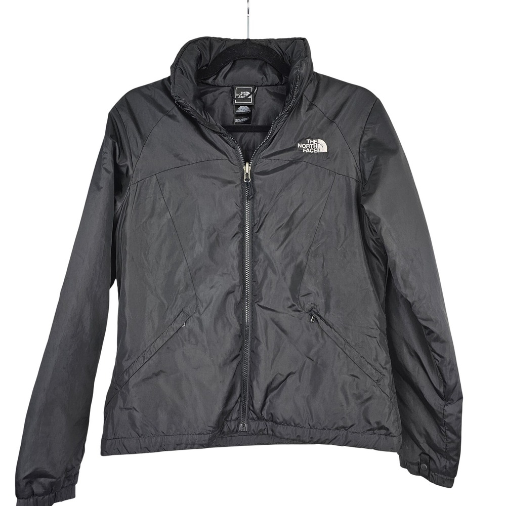 The North Face Women's Black Lightweight Puffer Jacket Full Zip Small